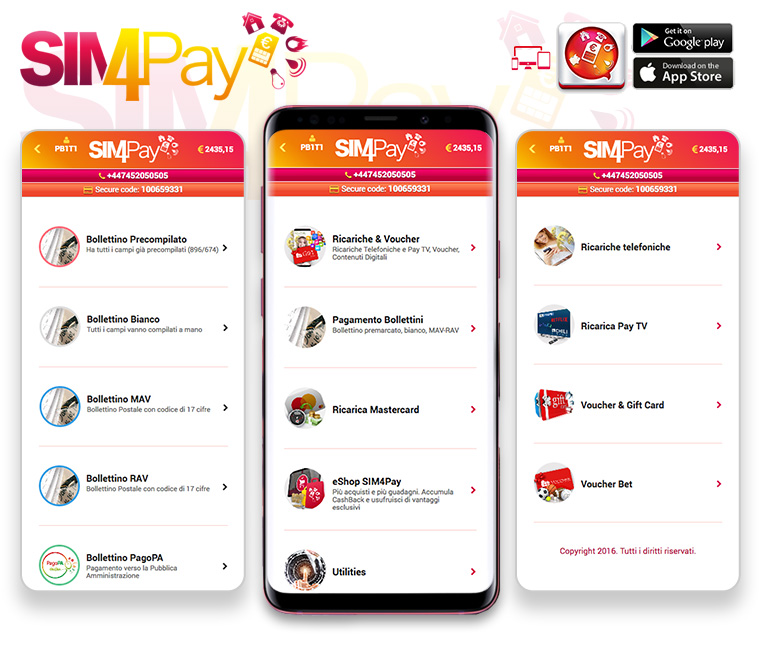SIM4PAY App Services
